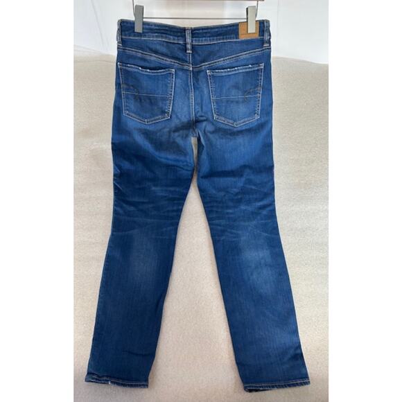 American Eagle Jeggings Women's Size 12 Hi-Rise Jegging Blue Super Stretch - Picture 2 of 8